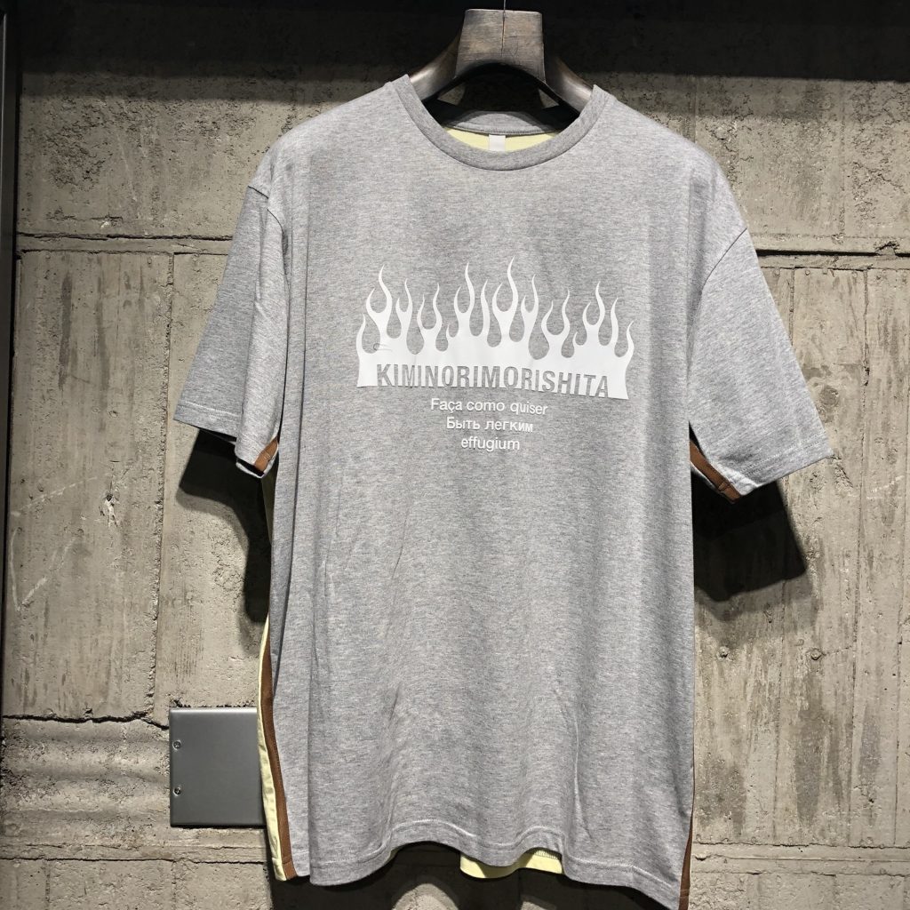 相葉雅紀　衣装　嵐にしやがれ　3/9　kiminori morishita】 Flocked Print Short Sleeve T-shirt