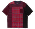 VS嵐　大野智　　6/25　7/2　衣装　White mountaineering CHECK CONTRASTED T-SHIRT　チェック柄　Tシャツ