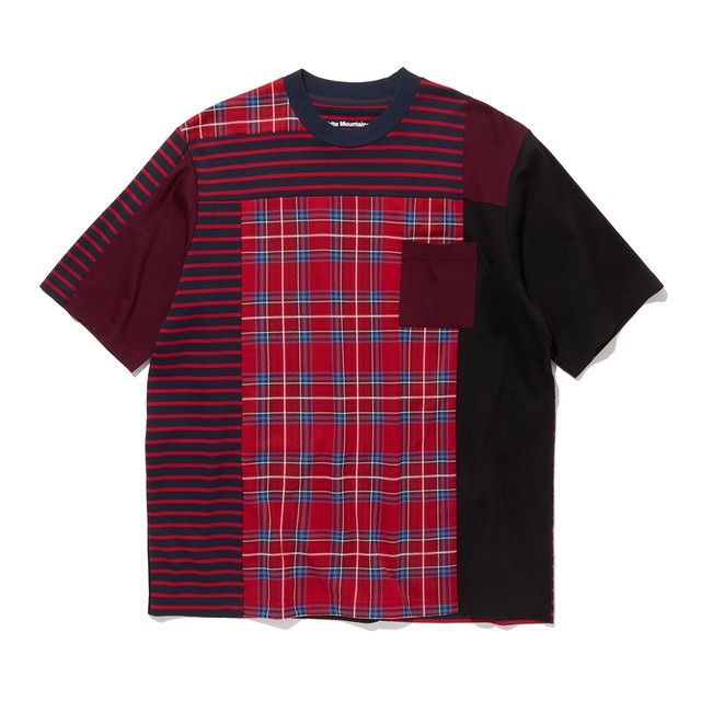 VS嵐　大野智　　6/25　7/2　衣装　White mountaineering CHECK CONTRASTED T-SHIRT　チェック柄　Tシャツ