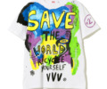 有岡大貴　ヒルナンデス　衣装　Tシャツ　4/13　International Gallery BEAMS Veni Vedi Vici / SAVE ハンドペイントTシャツ