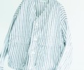 二宮和也　ニノさん　衣装　4/18　TOMORROWLAND MEN コットングログランストライプ Vネックシャツブルゾン