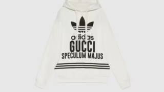 北山宏光　私服　duet　キスラジ　adidas x Gucci コットン フード付き スウェットシャツ　パーカー　hoodie