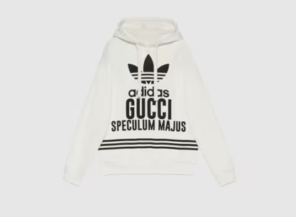 北山宏光　私服　duet　キスラジ　adidas x Gucci コットン フード付き スウェットシャツ　パーカー　hoodie