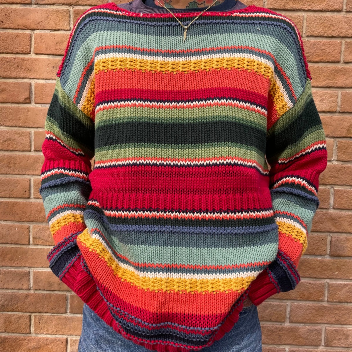 松村北斗　SixTONES　衣装　私服　CHAPS - knit sweater　ニット　セーター